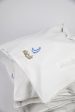 Olearia ethical-cotton pyjama case - Glacier White on Sale