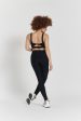 Cycad recycled-fabric performance leggings - Volcanic Black Online