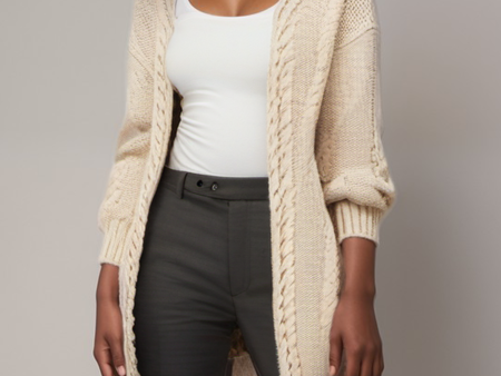 Recycled Chunky Knit Cardigan For Cheap