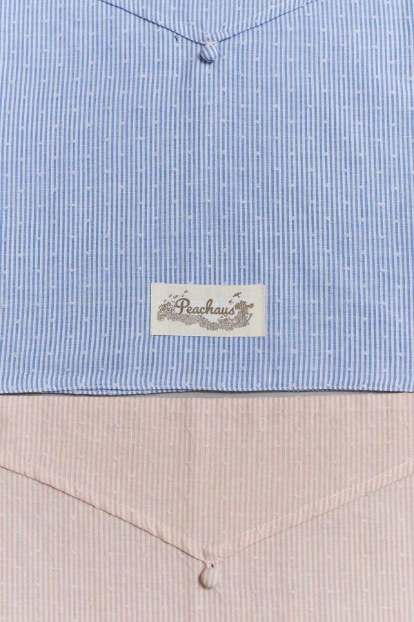 Olearia ethical-cotton pyjama case - Mountain Blue Hot on Sale