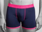 Swole Panda Bamboo Boxers - Navy   Pink Band Sale