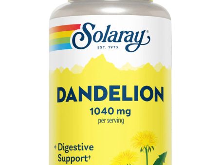 Dandelion Root Organic - 1040mg 100 Capsules Hot on Sale