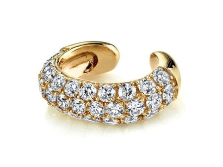 Capri Crystal Cuff - Gold Hot on Sale