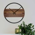 Waidzeit Wall Clock Novum walnut on Sale