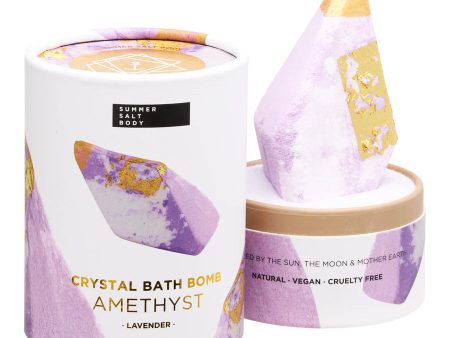 Amethyst crystal bath bomb lavender Online Sale