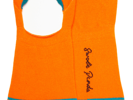 Neon Orange  No-Show  Bamboo Socks Sale