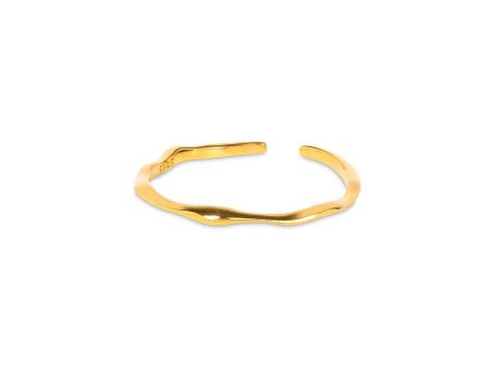 Bamboo Gold Stacking Ring (adjustable) Supply