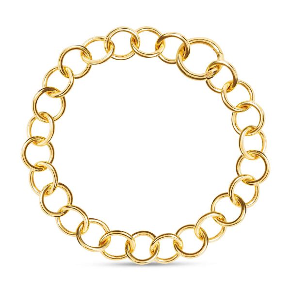 Amadeus Daphne Thick Gold Chain Choker Necklace Online Hot Sale