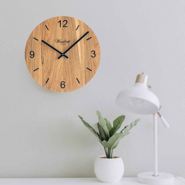 Waidzeit Wall Clock Tempus Oak Online Hot Sale