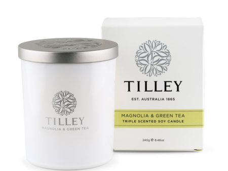 Tilley magnolia and green tea candle on Sale