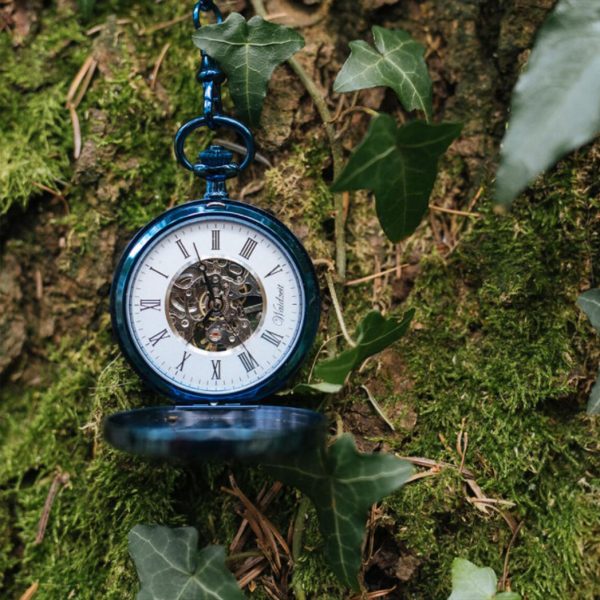 Waidzeit Franz Ferdinand Skeleton pocket watch blue Online Hot Sale