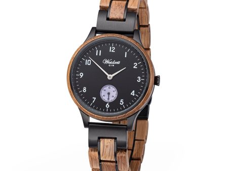 Waidzeit GIN Black Berry wooden strap Women For Cheap