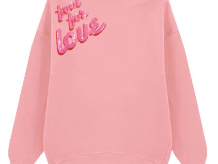 FOOL FOR LOVE Oversized Sweatshirt For Cheap