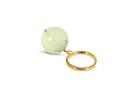 Bubble Green Aventurine Gold Ring (size adjustable) Cheap