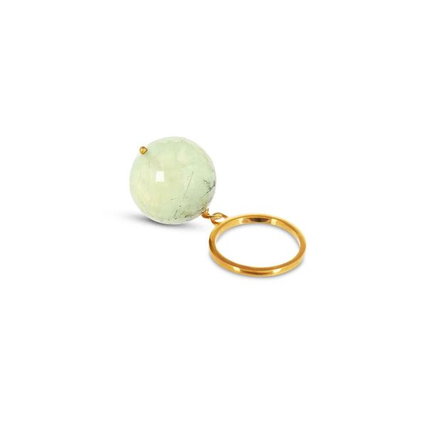 Bubble Green Aventurine Gold Ring (size adjustable) Cheap