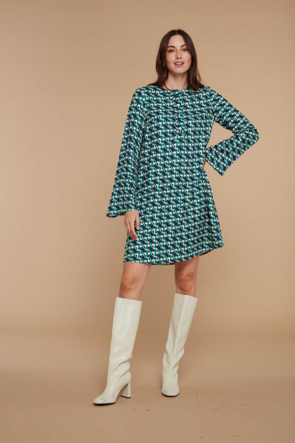 Ruth Swirl Print Dress Online Sale