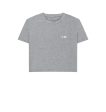 B-Relaxed Crop T-Shirt Grey For Discount