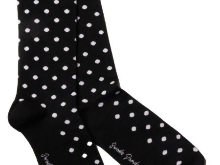 Swole Panda Black Polka Dot Bamboo Socks For Sale