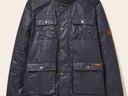 Slate Mens Pioneer Coated Cotton Jacket Online