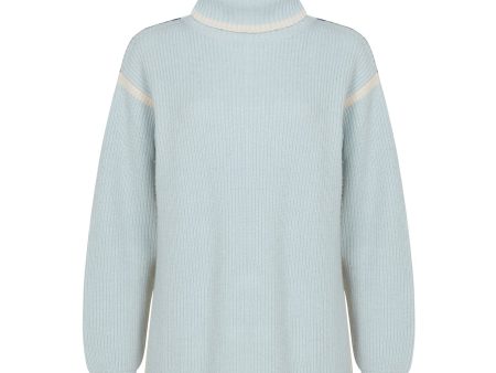 Illana Roll Neck Jumper Blue Online now