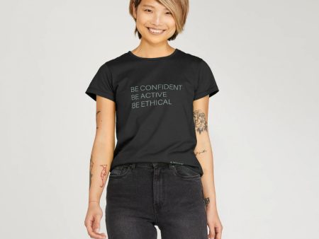 B-Confident Unisex T-shirt Black For Sale