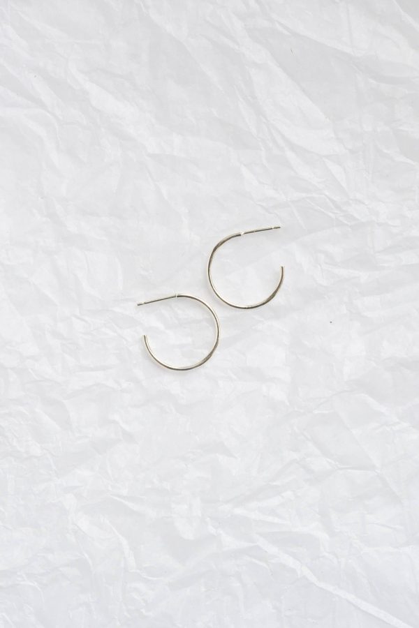 Silver Small Delicate Hoop Earrings Discount