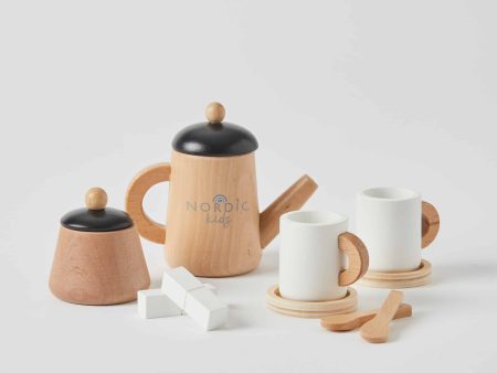 Wooden tea set For Discount