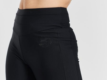 Cycad recycled-fabric performance leggings - Volcanic Black Online