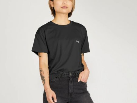 B-Relaxed Crop T-shirt Black on Sale