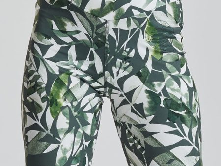 Arran performance cycle shorts - Leaf Print Online now