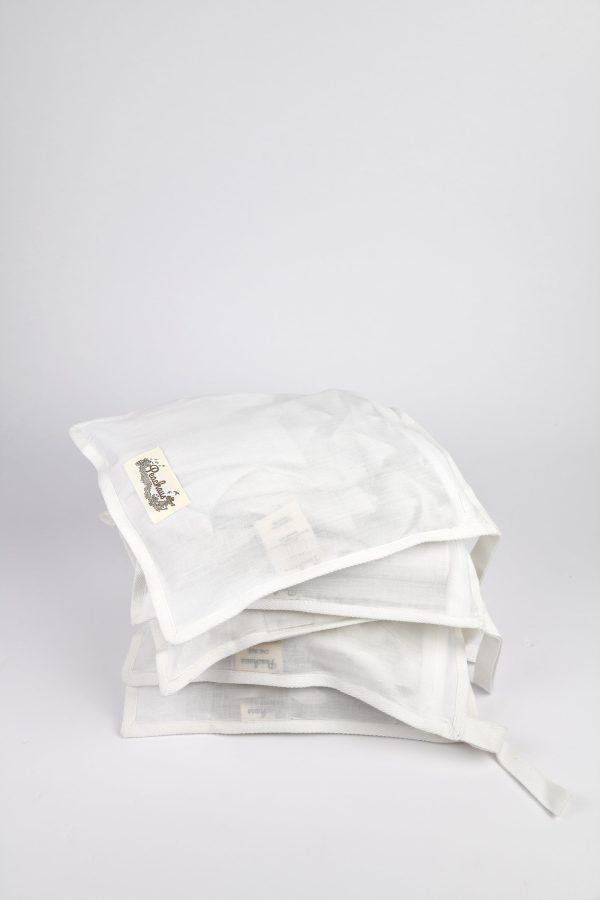 Olearia ethical-cotton pyjama case - Glacier White on Sale