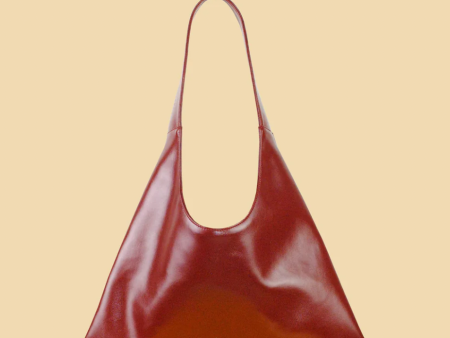 Agave Triangular Tote | Burgandy For Sale