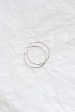 Silver Large Delicate Hoop Earrings on Sale