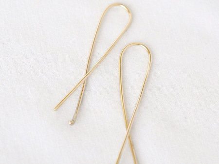 9ct Gold Long Twist Earrings Sale