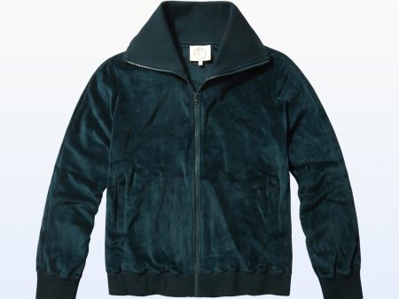 Organic Velour Zip Jumper Online Hot Sale