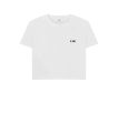 B-Relaxed Crop T-shirt White For Discount