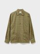 Recycled Flannel British Green Check Shirt Jacket Hot on Sale