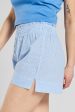 Lomandra striped woven-cotton shorts - Mountain Blue on Sale