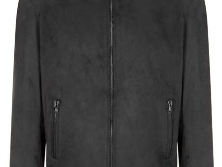 Mens Vegan Suede Bomber Jacket Discount