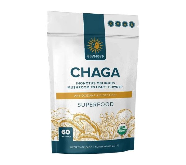 Wholesun Wellness - Chaga (Certified Organic) Mushroom Extract Powder Online Sale