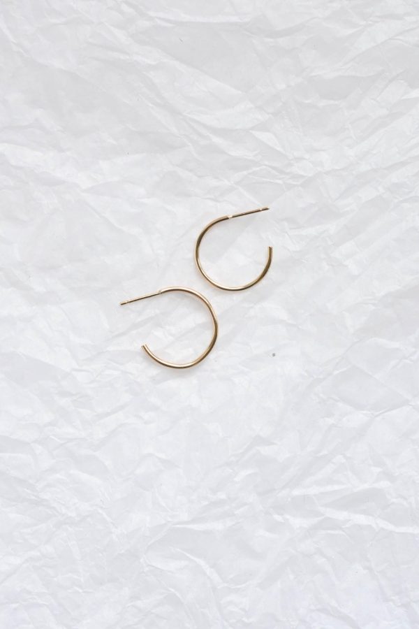 9ct Gold Small Delicate Hoop Earrings Sale