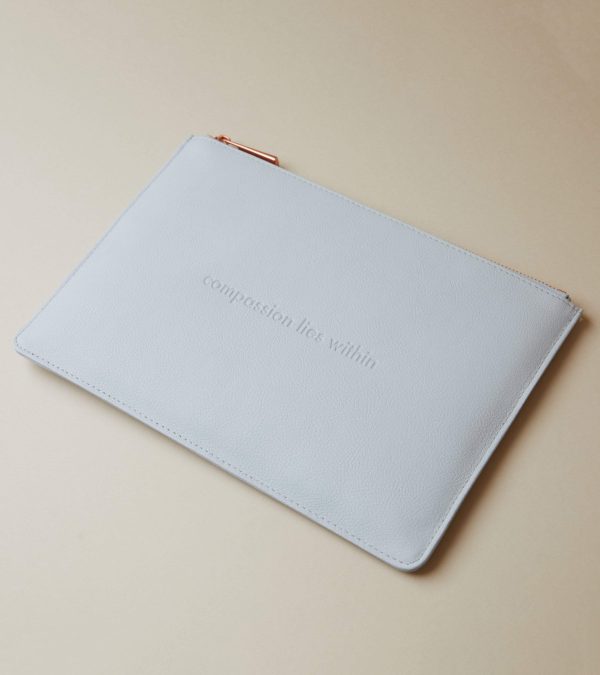 Light Grey & Rose Gold Pouch | Classic Essentials Supply