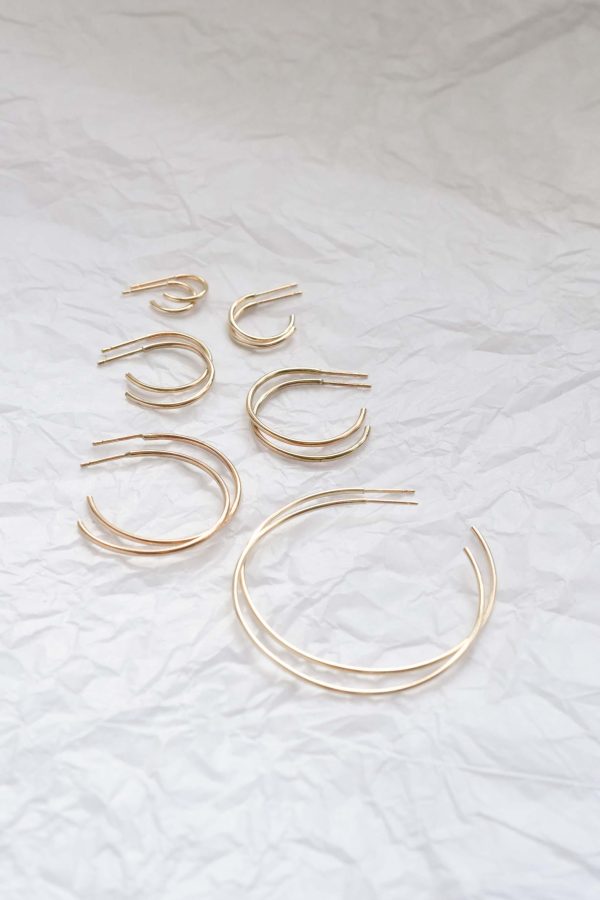 9ct Gold Small Delicate Hoop Earrings Sale