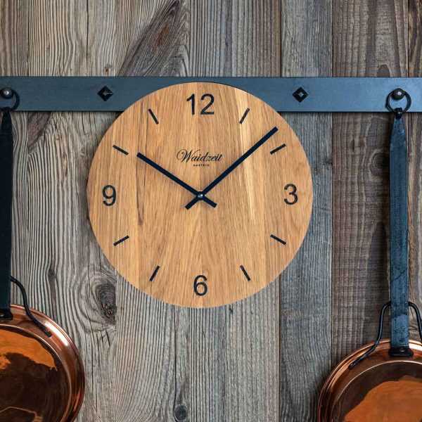 Waidzeit Wall Clock Tempus Oak Online Hot Sale