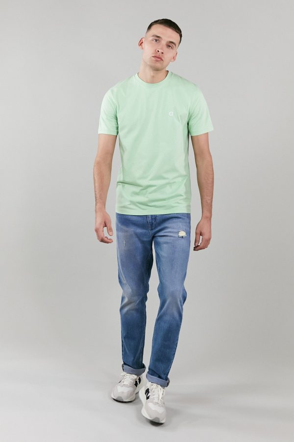 light green low carbon t-shirt Sale