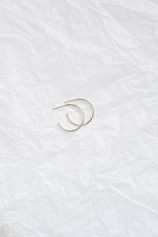 Silver Small Delicate Hoop Earrings Discount