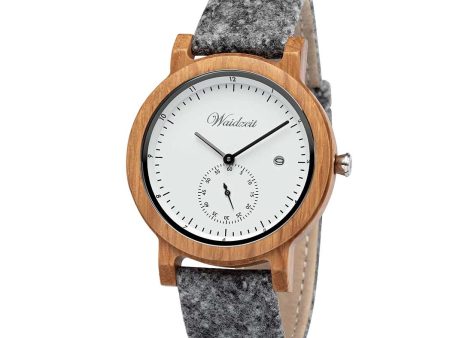 Waidzeit Barrique Alpine Men white with loden strap Fashion