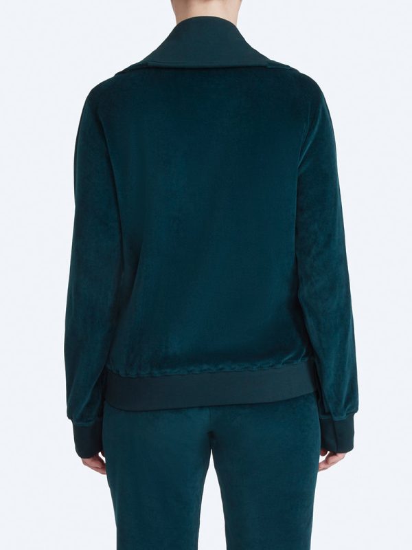 Organic Velour Zip Jumper Online Hot Sale