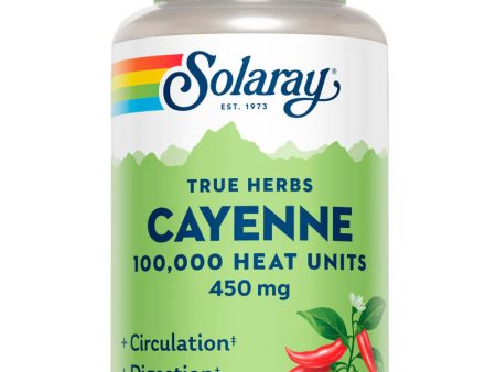 Cayenne Pepper 100,000 HU - 450mg 100 Capsules For Discount