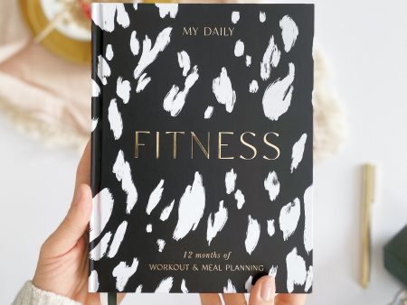 My Daily Fitness Planner - Workout and Meal Planner (Black & White) Sale